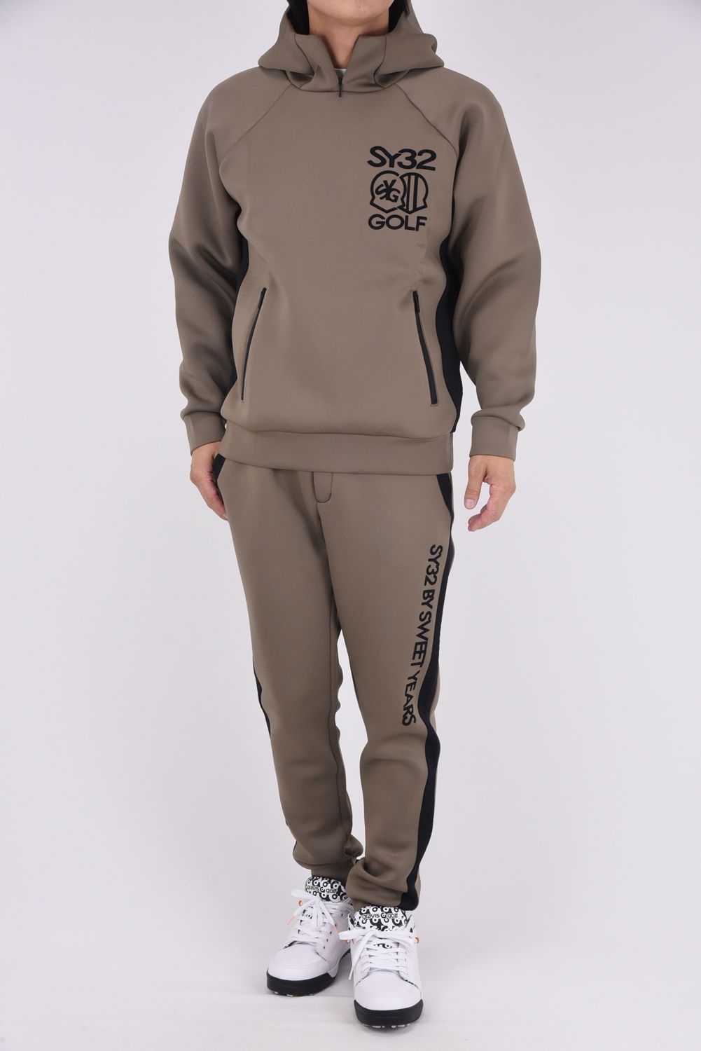 【25AW】 CARDBOARD EMBLEM PT HOODIE / ストレッチダンボール フーディー (ブラウン)