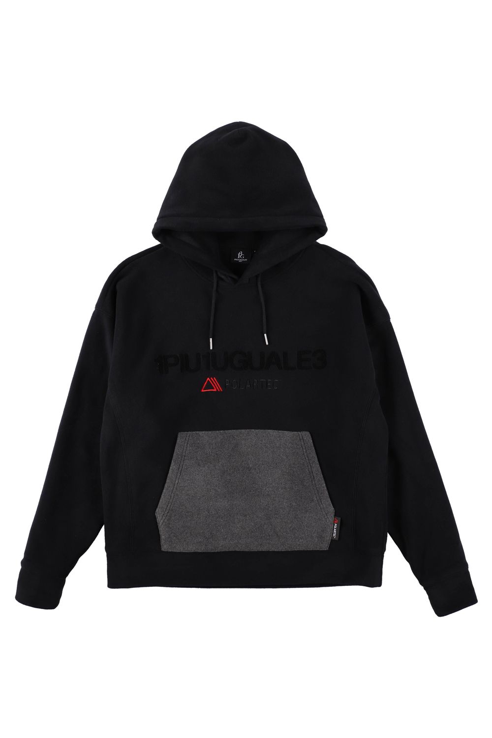 FLEECE PARKER / ポーラテックフリース サークルロゴ プルオーバーパーカー (ブラック)