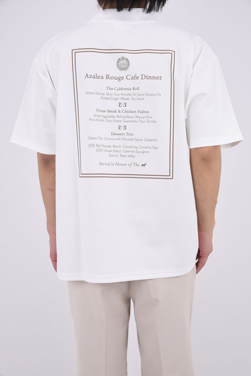 【26SS】 DVG Sol Defender MOCK NECK T / バックプリント オーバーサイズ モックネックTシャツ (ホワイト)