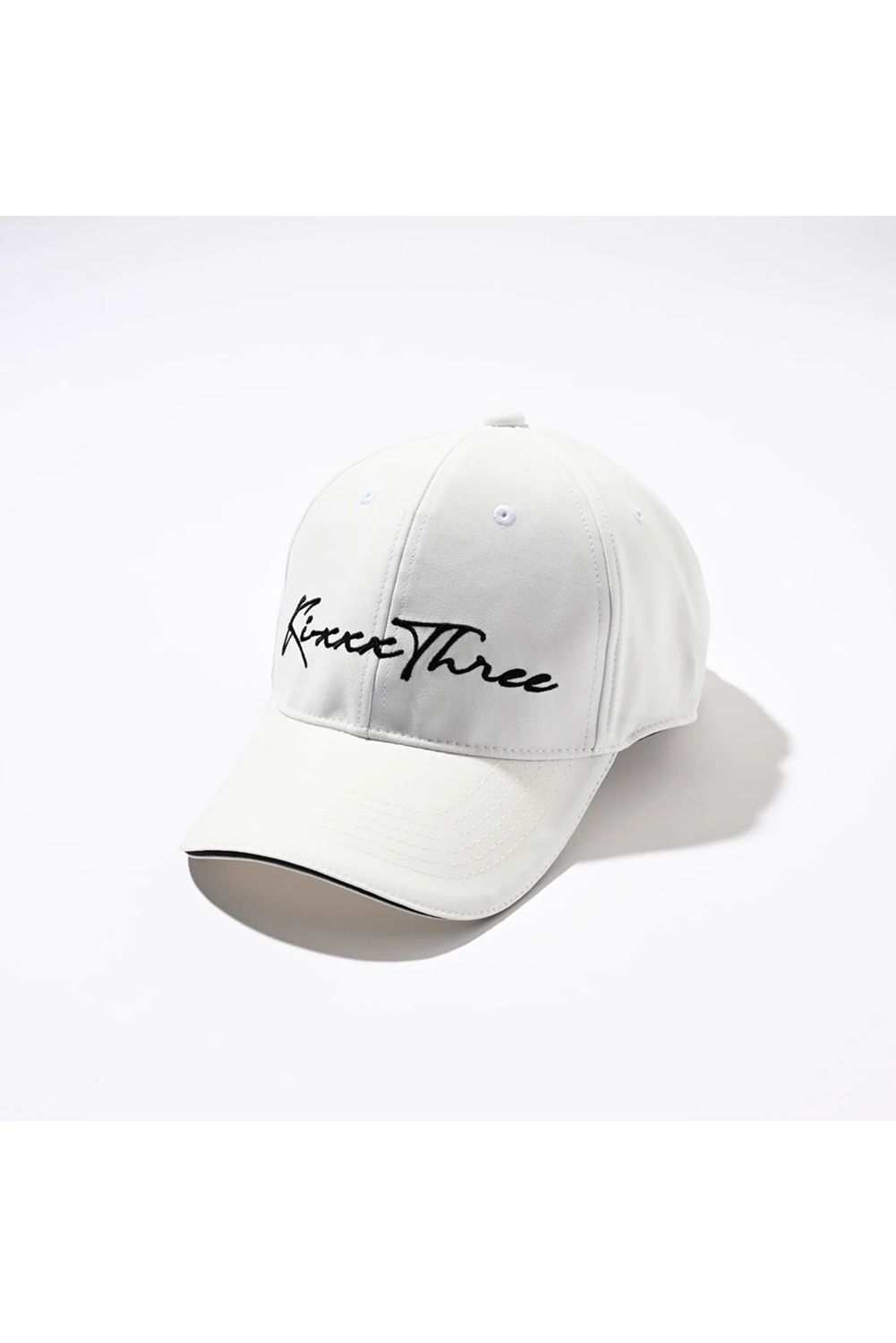 【26AW】 KIXXX THREE LOGO CAP / ブランドロゴ キャップ (ホワイト)
