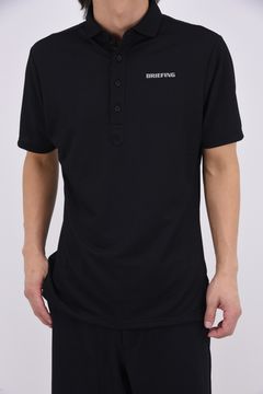 【26SS】 MEN'S LINEN-T WC SHIRT / リネンタッチ ワイドカラーポロシャツ (ブラック)