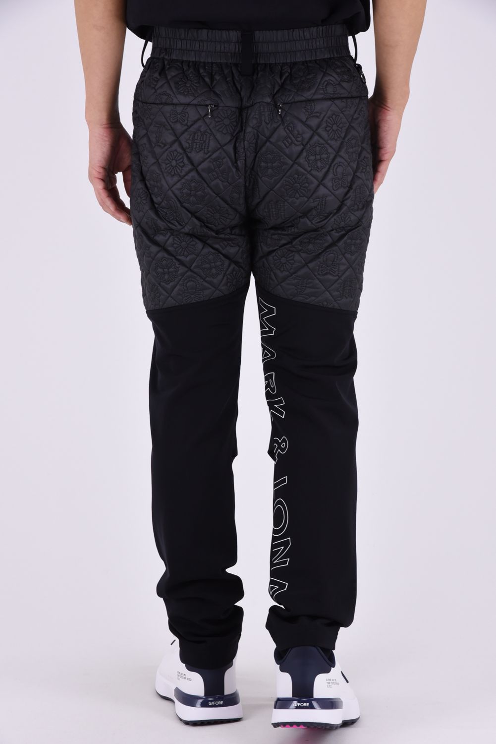 【26AW】 OBLIVION STRETCH HYBRID PANTS / モノグラムキルティング ボンディング素材 ハイブリッドパンツ (ブラック)
