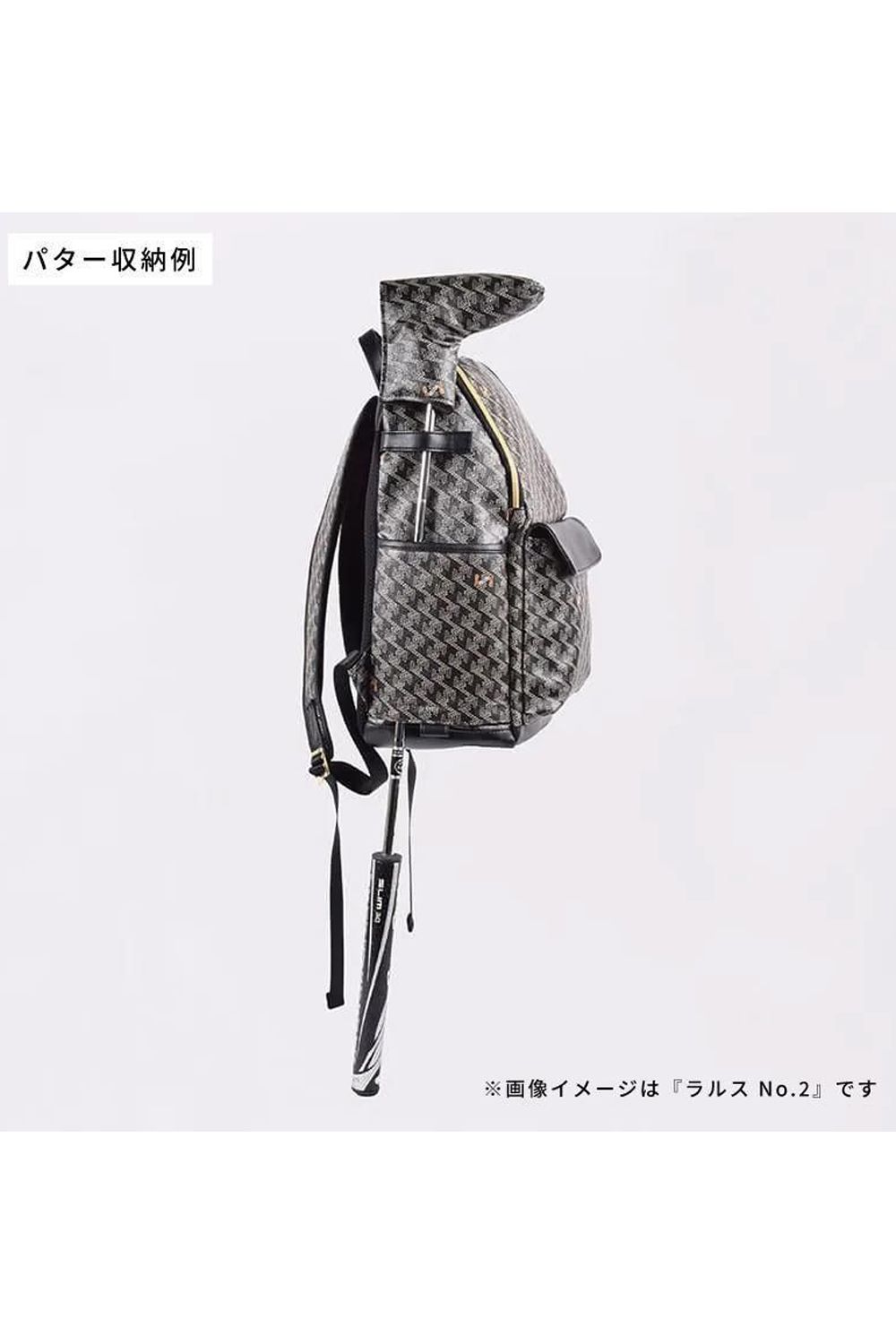 LARUS No.2 LE (ラルス) / ブランド オリジナルテキスタイル スリムタイプ バックパック (ダークブラック)*