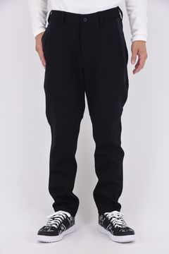 【25AW】 MEN'S WARM LOGO LINE SLIM PANTS / ダンボールニット ロゴ ライン スリムパンツ (ブラック)