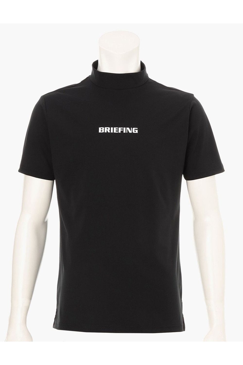 【26SS】 MEN'S TOUR HIGHNECK / ベーシック ブランドロゴ モックネックTシャツ (ブラック)