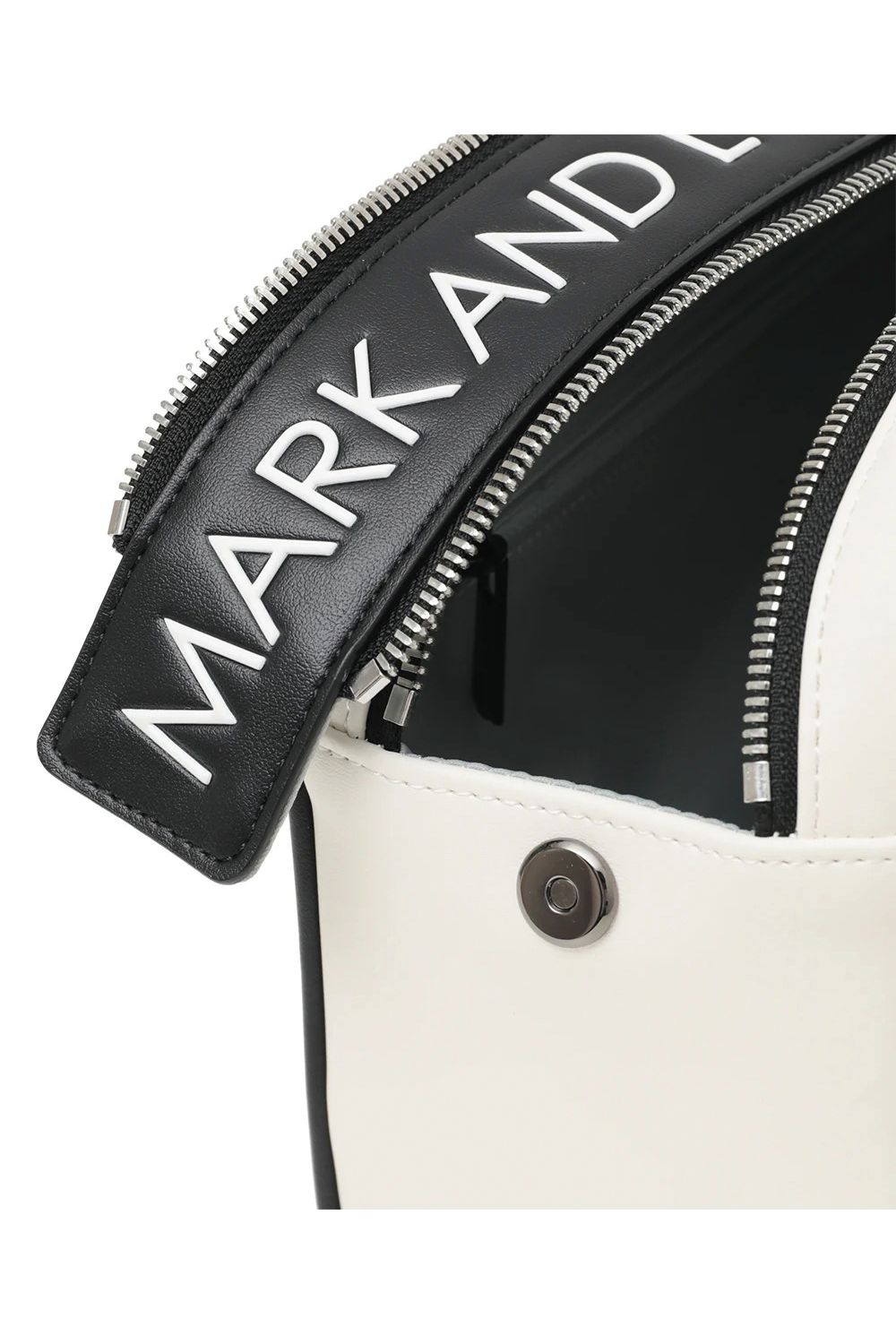 【26SS】【T-LINE】 VELOCITY UTILITY POUCH / モノトーン シンセティックレザー 2WAYポーチ (ホワイト)