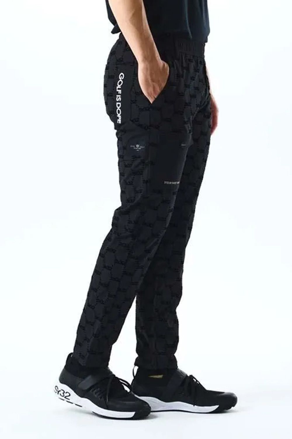 【25AW】 FLOCKY STRETCH LONG PANTS / フロッキーストレッチ ロングパンツ (ブラック)