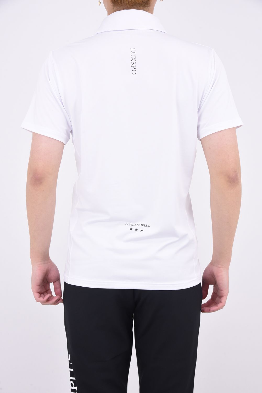 CONTINUOUS PATTERN POLO SHIRTS / コンティニュアス ロゴ 半袖ポロシャツ (ホワイト)