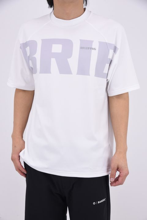 【26SS】 MEN’S BIG BEAT HIGHNECK / ビッグロゴ リラックスフィット モックネックTシャツ (ホワイト)