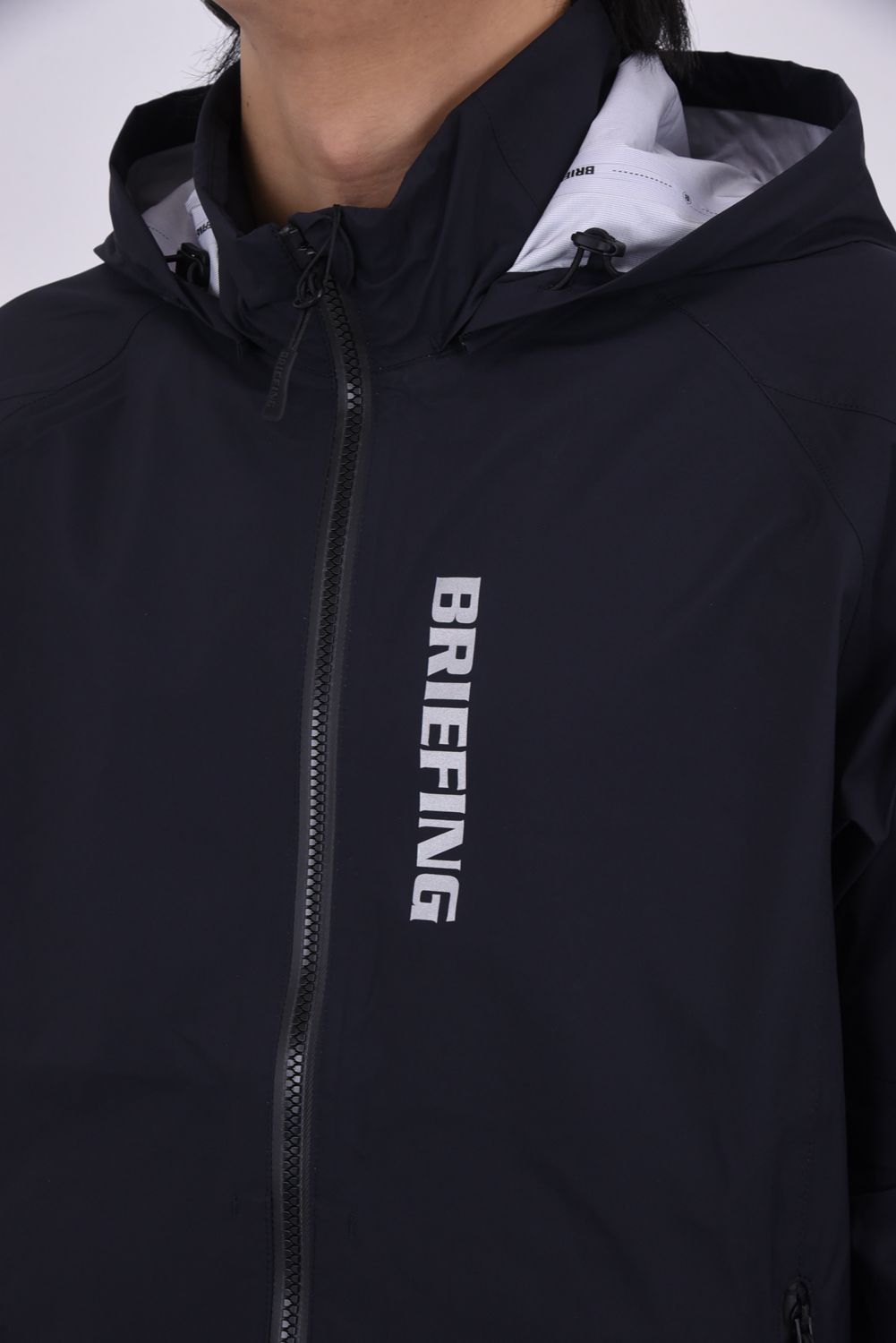 【26SS】 MEN'S WATERPROOF BLOUSON / マイクロリップナイロン 2WAYレインジャケット (ブラック)