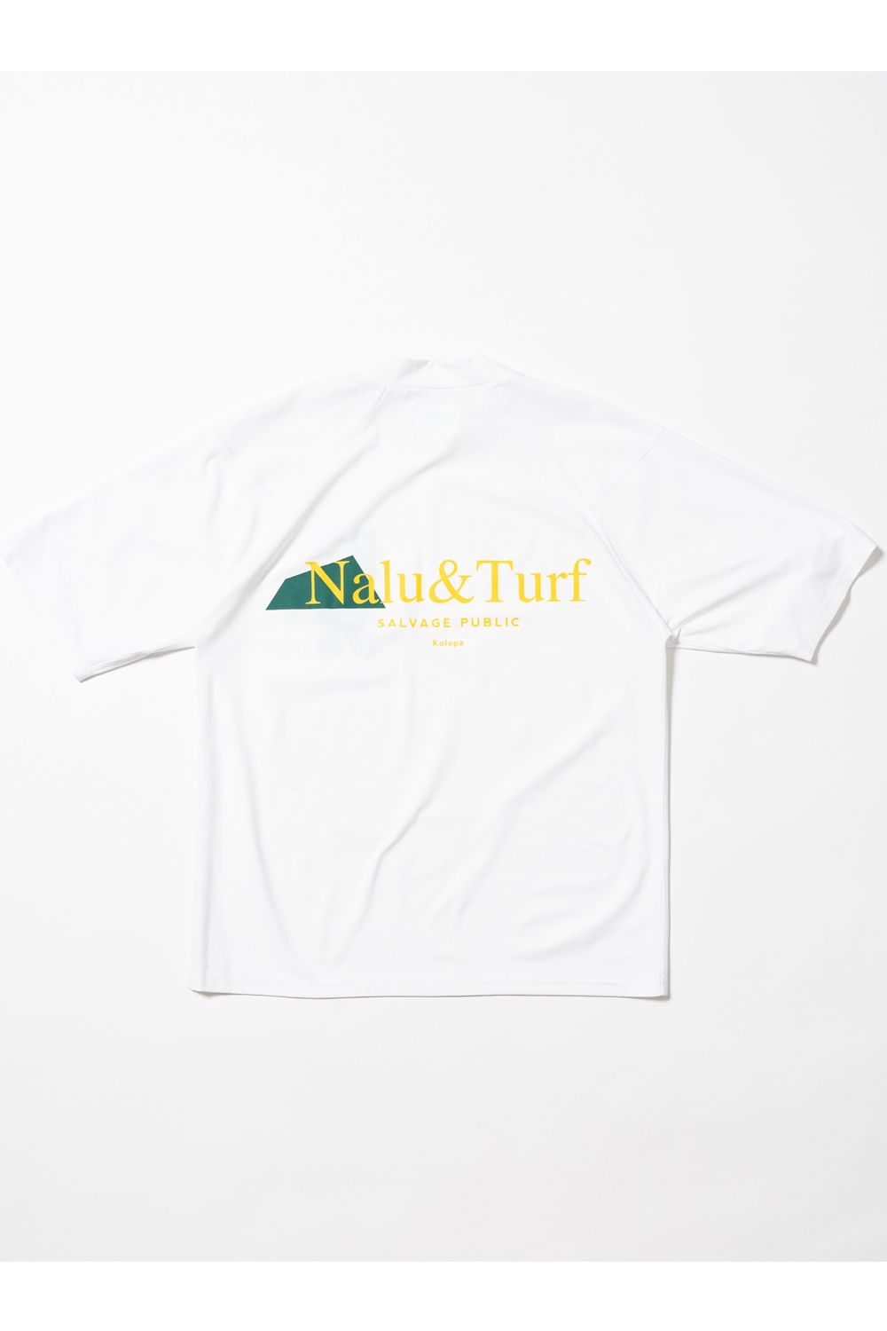 【2026SS】 SURF Mockneck S/S(Nalu＆Turf) / NALU＆TURFプリント モックネックTシャツ (ホワイト) (4月入荷予定)