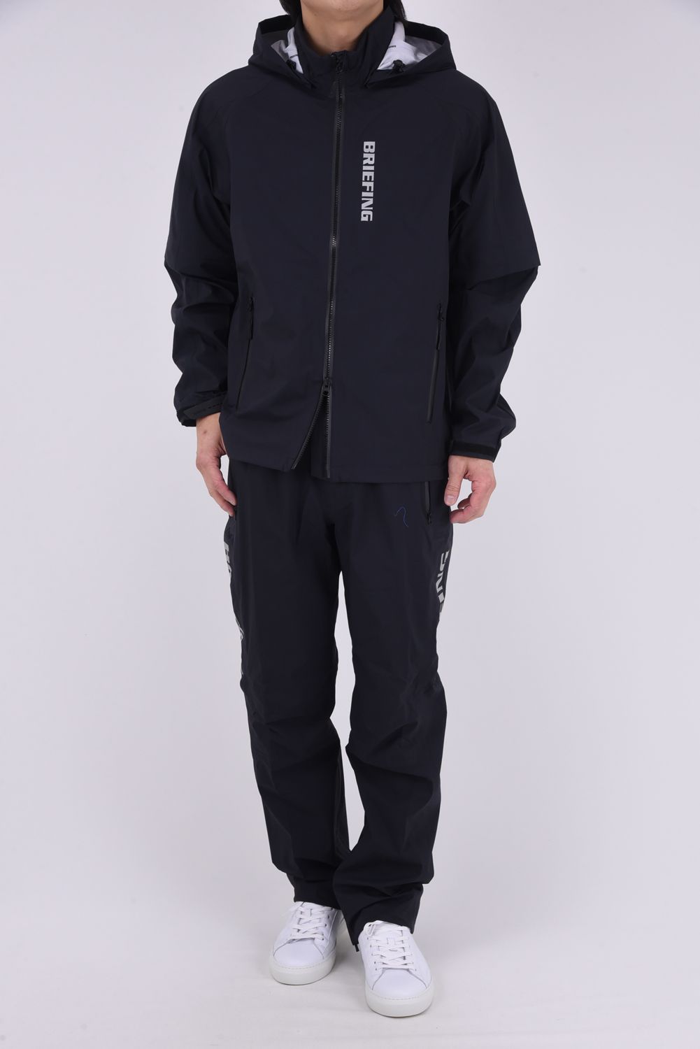 【26SS】 MEN'S WATERPROOF BLOUSON / マイクロリップナイロン 2WAYレインジャケット (ブラック)