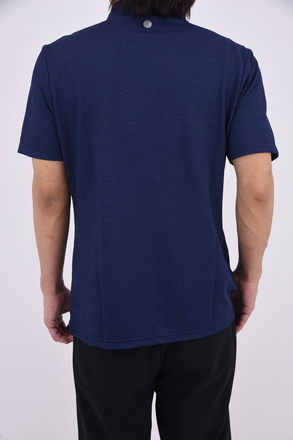 【26SS】 MEN'S LINEN-T WC SHIRT / リネンタッチ ワイドカラーポロシャツ  (インディゴ)