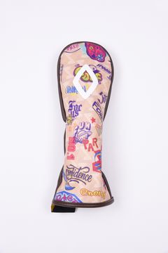 【金田久美子プロエディション】 PASSER (パッセルUt) / ブランドオリジナルテキスタイル ユーティリティヘッドカバー (グラフィティベージュ)*