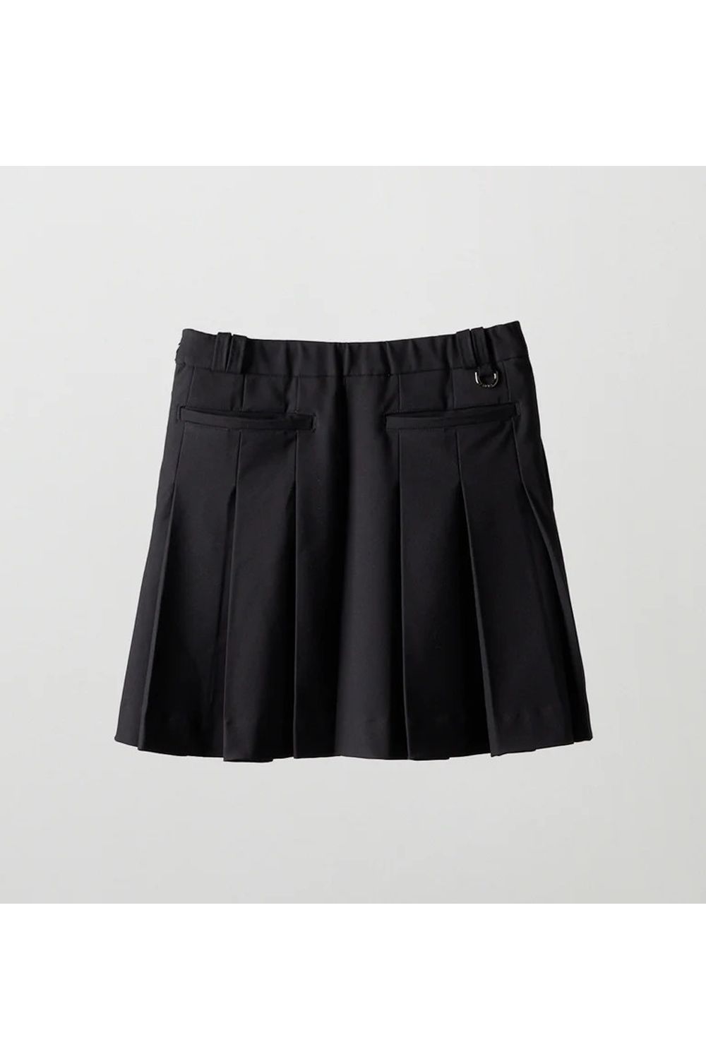 【25AW】【レディース】 BACK SIDE PLEATS SKIRT / バック サイド プリーツスカート (ブラック)