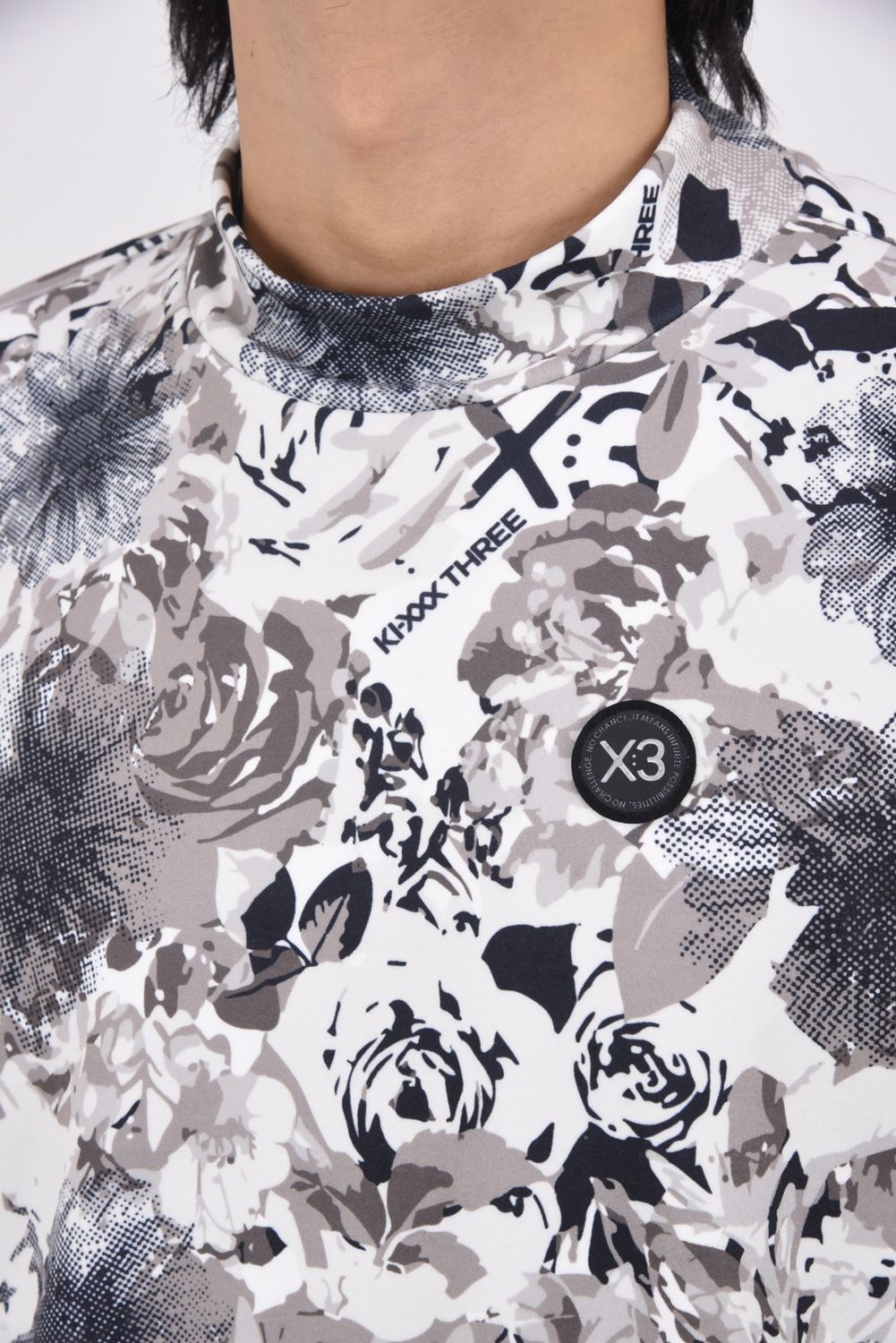 【期間限定ポイント10倍】【25AW】 FLOWER CAMO L/S HIGHNECK / フラワーカモ ロングスリーブ ハイネックTシャツ (ホワイト)