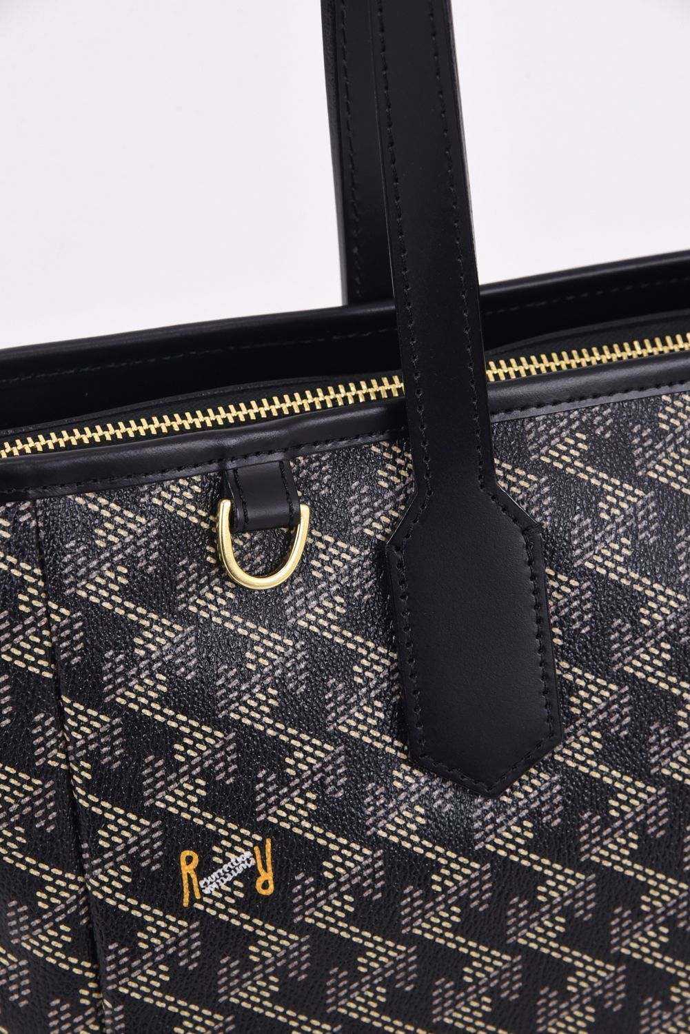 LANIUS BIZ (ラニウス ビズ) / ブランドオリジナルテキスタイル ビジネストートバッグ (ダークブラック)*