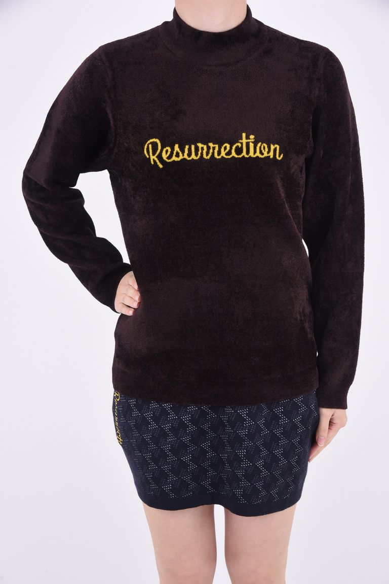 Resurrection - 【レディース】 WOMENS LOGO JACAQUARFD MOCK NECK 