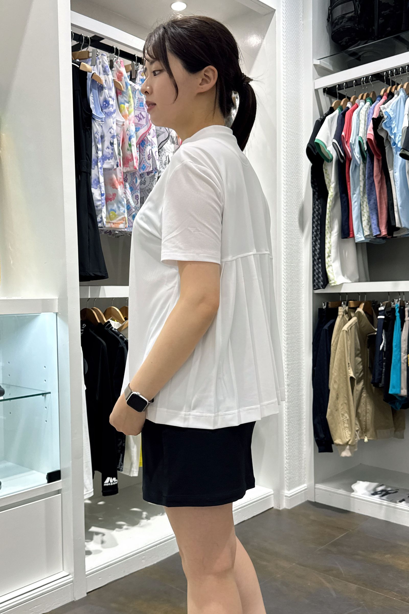 ブリーフィング☆モックシャツ BRIEFING - 【25SS】 MENS NECK LOGO HIGHNECK / 袖口ロゴリブ