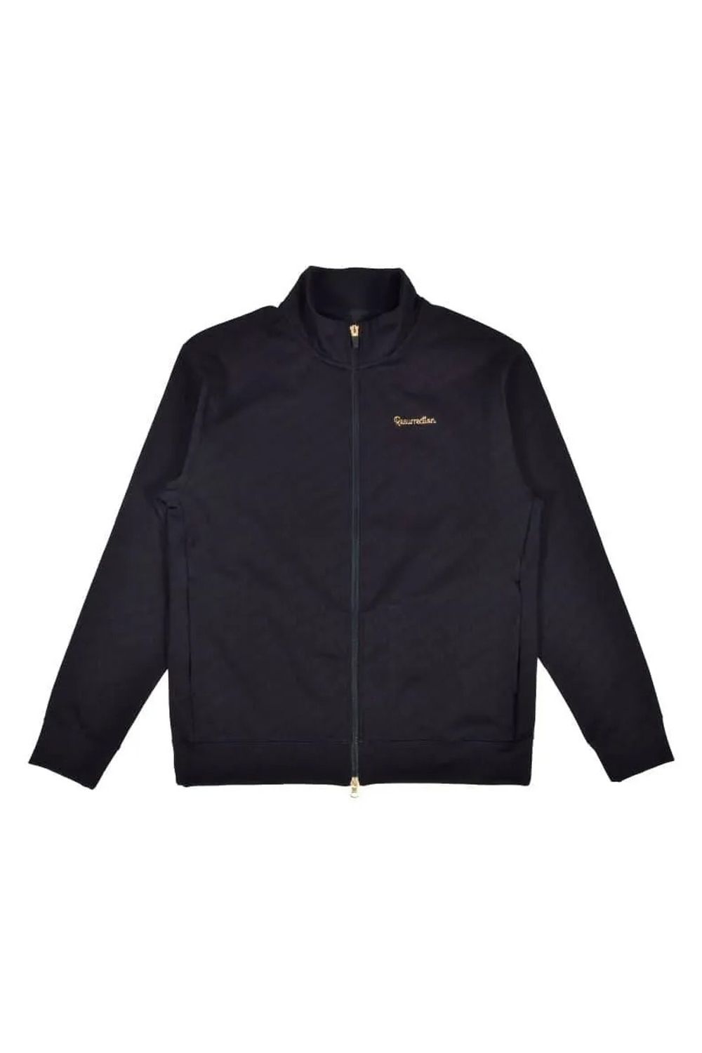 【26AW】 JACQUARD STAND COLLAR JACKET / ジャガード スタンド カラージャケット (ブラック)*