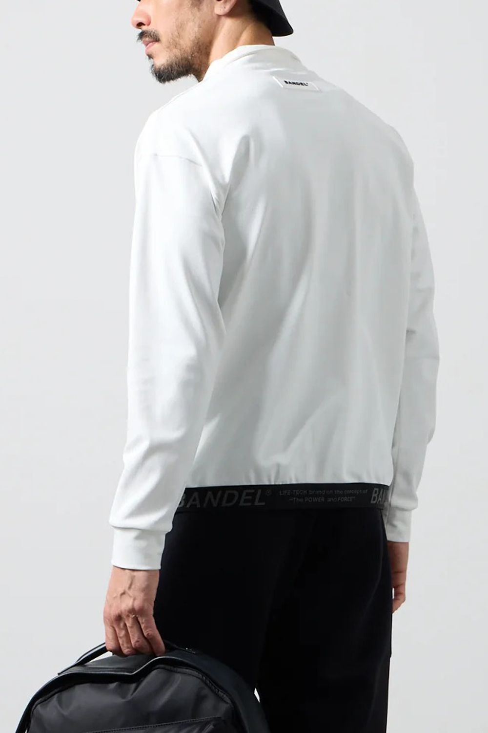 【26AW】 HEM TAPE LONG SLEEVE MOCK NECK / ヘムテープ ロングスリーブ モックネック (ホワイト)