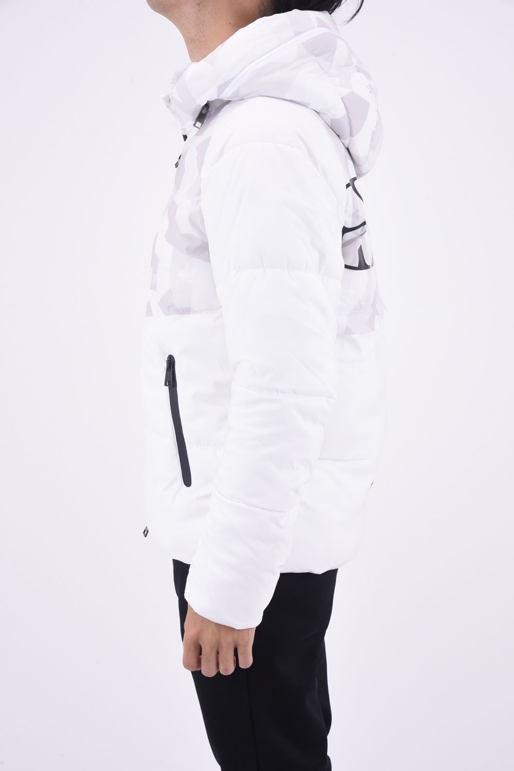 CENTER LOGO  HOODY / バックロゴ パデッドジャケット (ホワイトカモ) 『LEON1月号P193掲載商品』