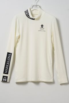 【レディース】 ICON MICRO FLEECE INNER / マイクロフリース素材 ブランドロゴ モックネックインナー (ホワイト)