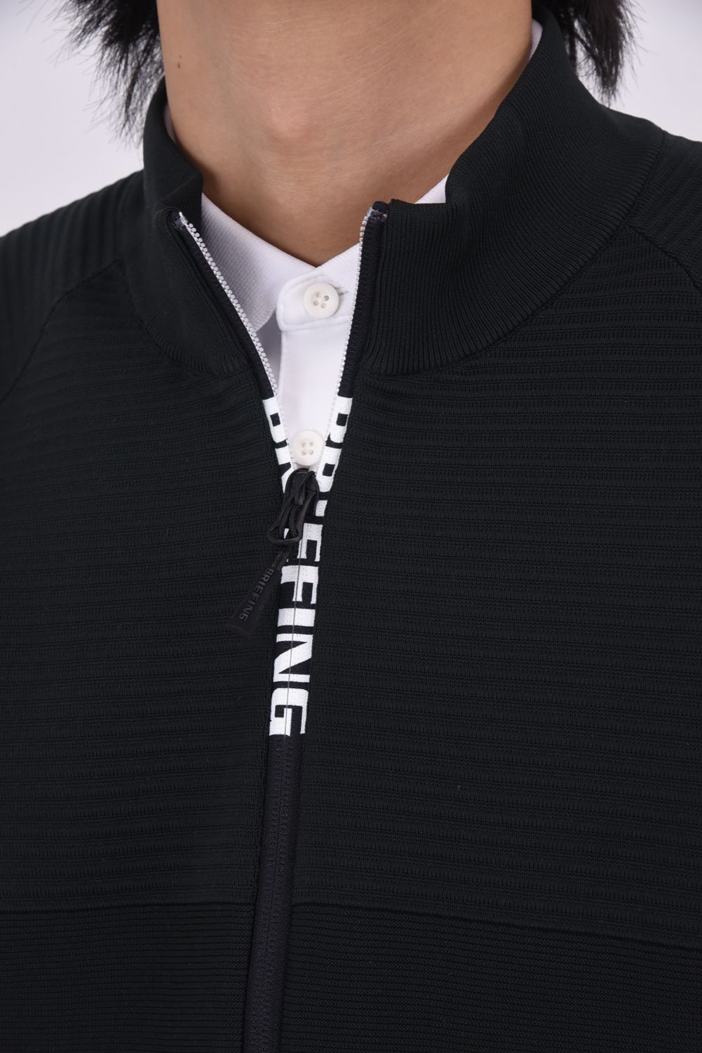 【25AW】 MEN'S WR KNIT BLOUSON / 超撥水糸 ハイネックニットブルゾン (ブラック)