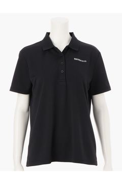 【25SS】【レディース】 BACK FLARE POLO / 背面ジップ フレア ポロシャツ (ブラック)