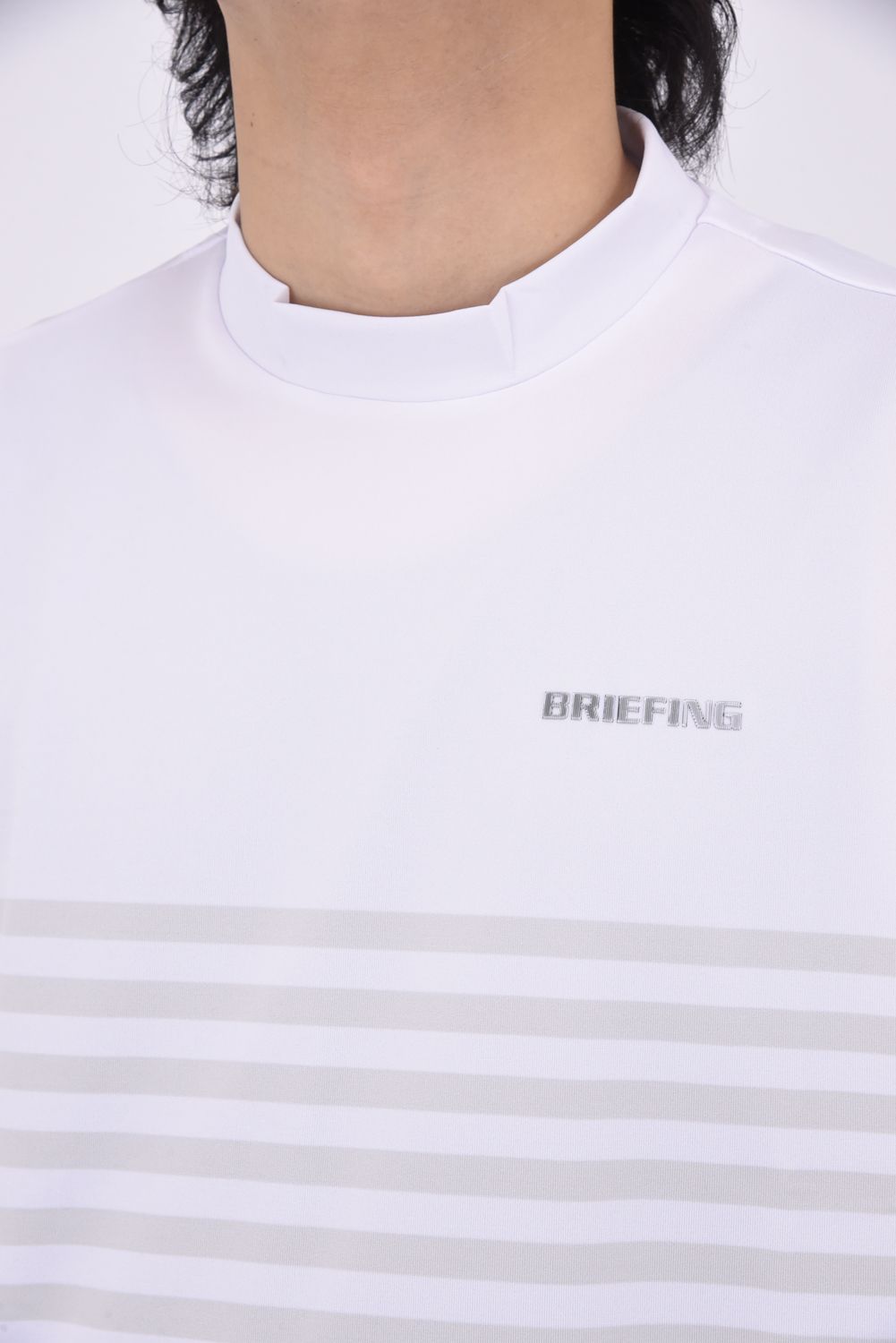 BRIEFING - 【25SS】 MEN'S SHADOW STRIPE HIGHNECK / シャドウ BRIEFING - 【25SS】 MEN'S SHADOW STRIPE HIGHNECK / シャドウ