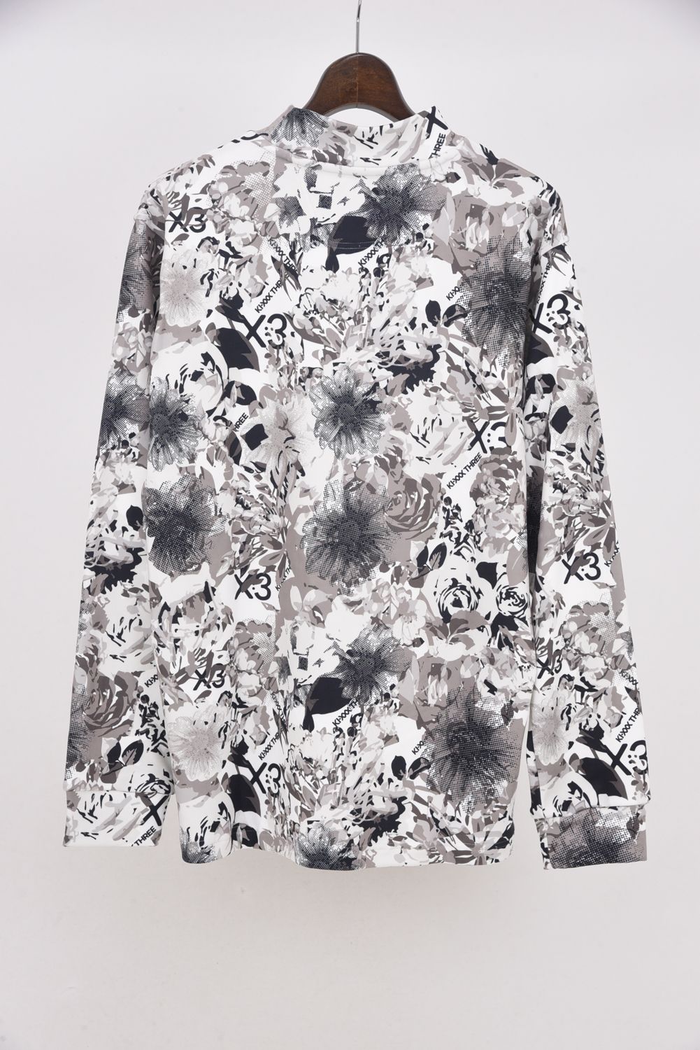 【25AW】 FLOWER CAMO L/S HIGHNECK / フラワーカモ ロングスリーブ ハイネックTシャツ (ホワイト)