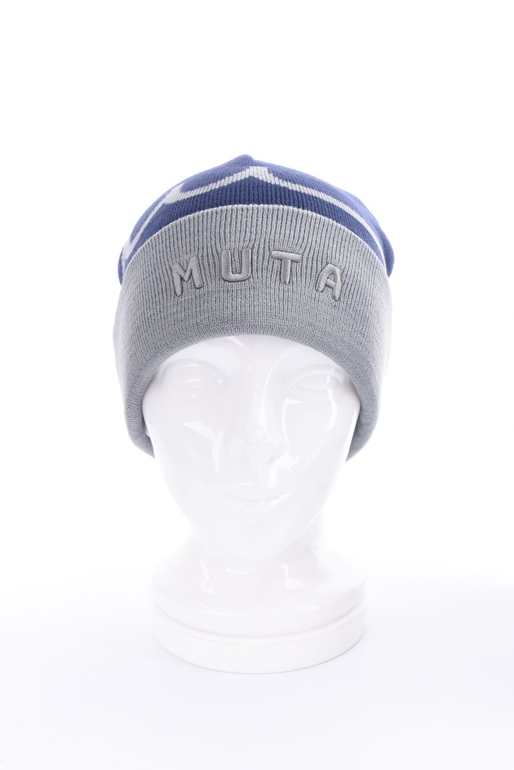 【25AW】 JACQUARD LOGO KNIT CAP / ジャカードWAVEライン ブランドロゴ ニットキャップ (ネイビー)