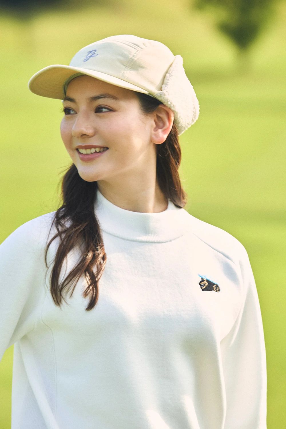 【26AW】 2WAY FLAP CAP / ボア素材 イヤーマフ ベースボールキャップ (ホワイト)