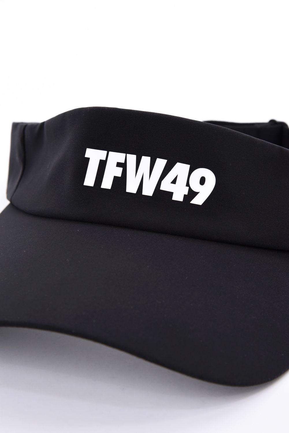 TAFFETA SUN VISOR / ブランドロゴ サンバイザー (ブラック)