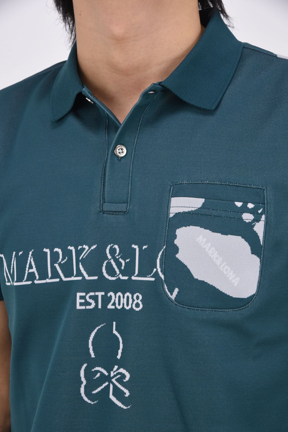 【26SS】 GAUGE CAMOUFLAGE JACQUARD POLO / オリジナルカモジャカード ポロシャツ (グリーン)