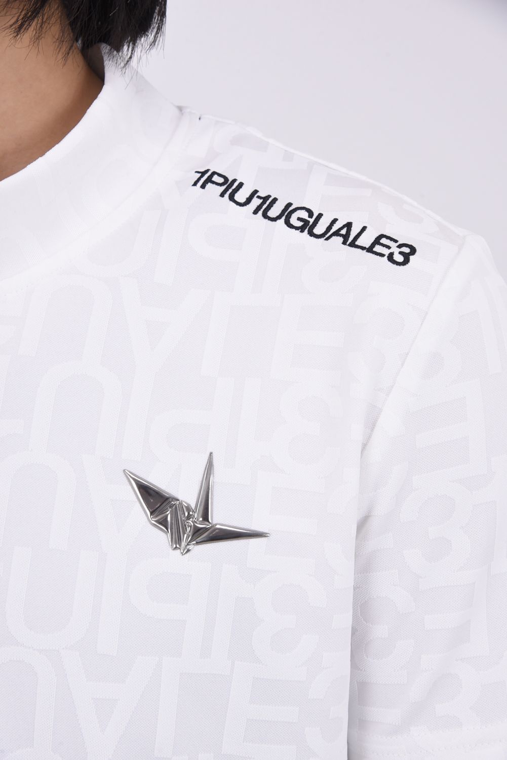 【26SS】 JACQUARD MOCK NECK  / ジャガード モックネック (ホワイト)