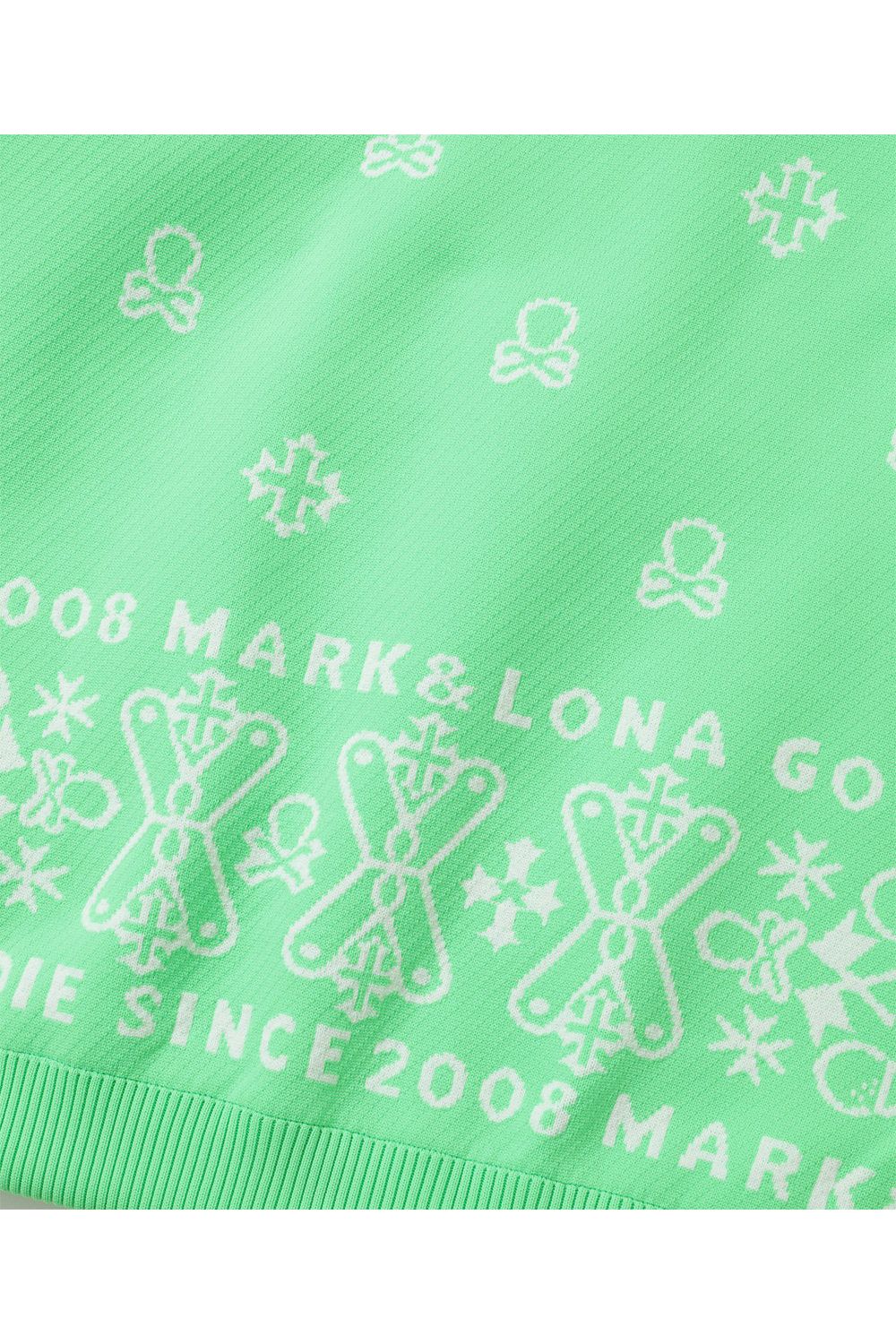 【2025AW 木村拓哉さん着用 VOL.3】 SVASTIKA POLY FLEX HOODIE / クロスモチーフ オリジナルジャカード ニットフーディー (グリーン)
