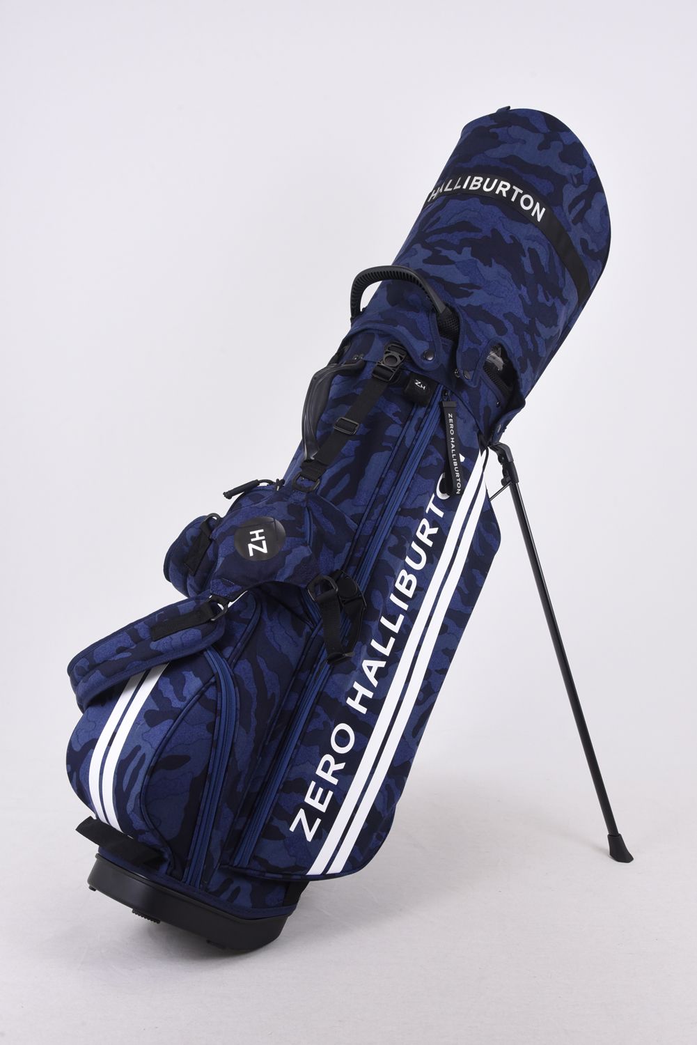 【銀行振込・代金引換不可】【返品・交換不可】【1000Dコーデュラナイロン】Stand Bag ZHG-CB1 / スタンドタイプ キャディバッグ ネイビーカモ
