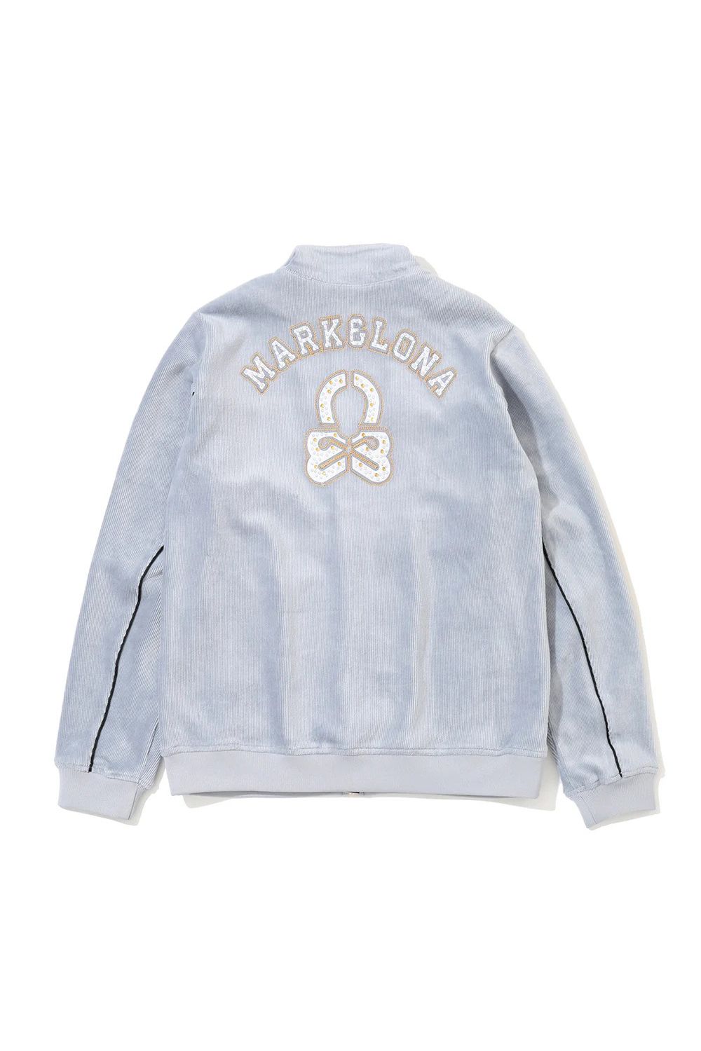 【2026AW 木村拓哉さん着用】 FRAKTUR CORDUROY JERSEY JACKET / コーデュロイ ラインストーン 金刺繍ロゴ トラックジャケット (パープル) (10月7日入荷予定)