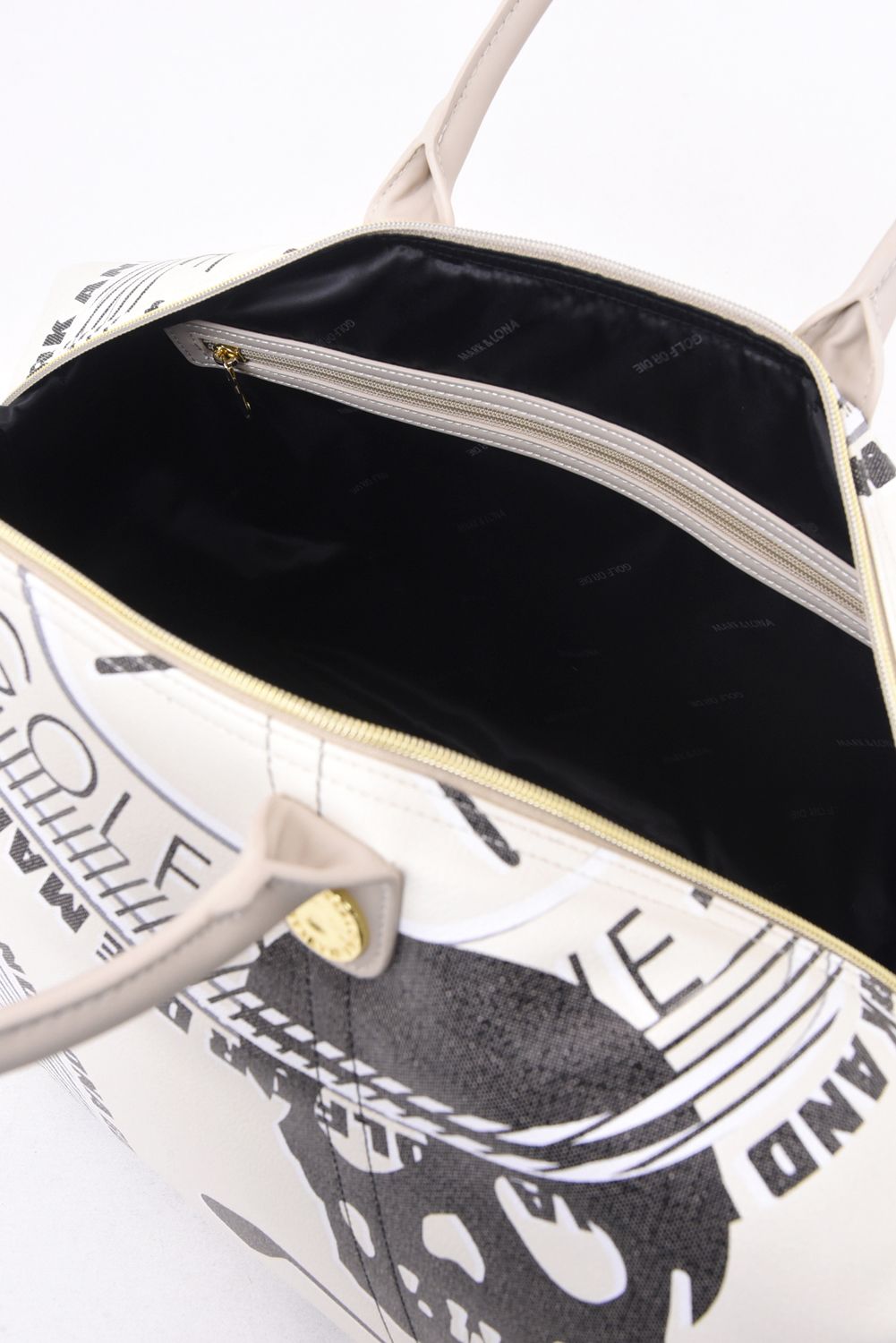 【2026SS 木村拓哉さん着用 VOL.3】 ATLAS CONVERTIBLE BOSTON BAG / アイアンスカル シンセティックレザー 2WAYボストンバッグ (ベージュ)