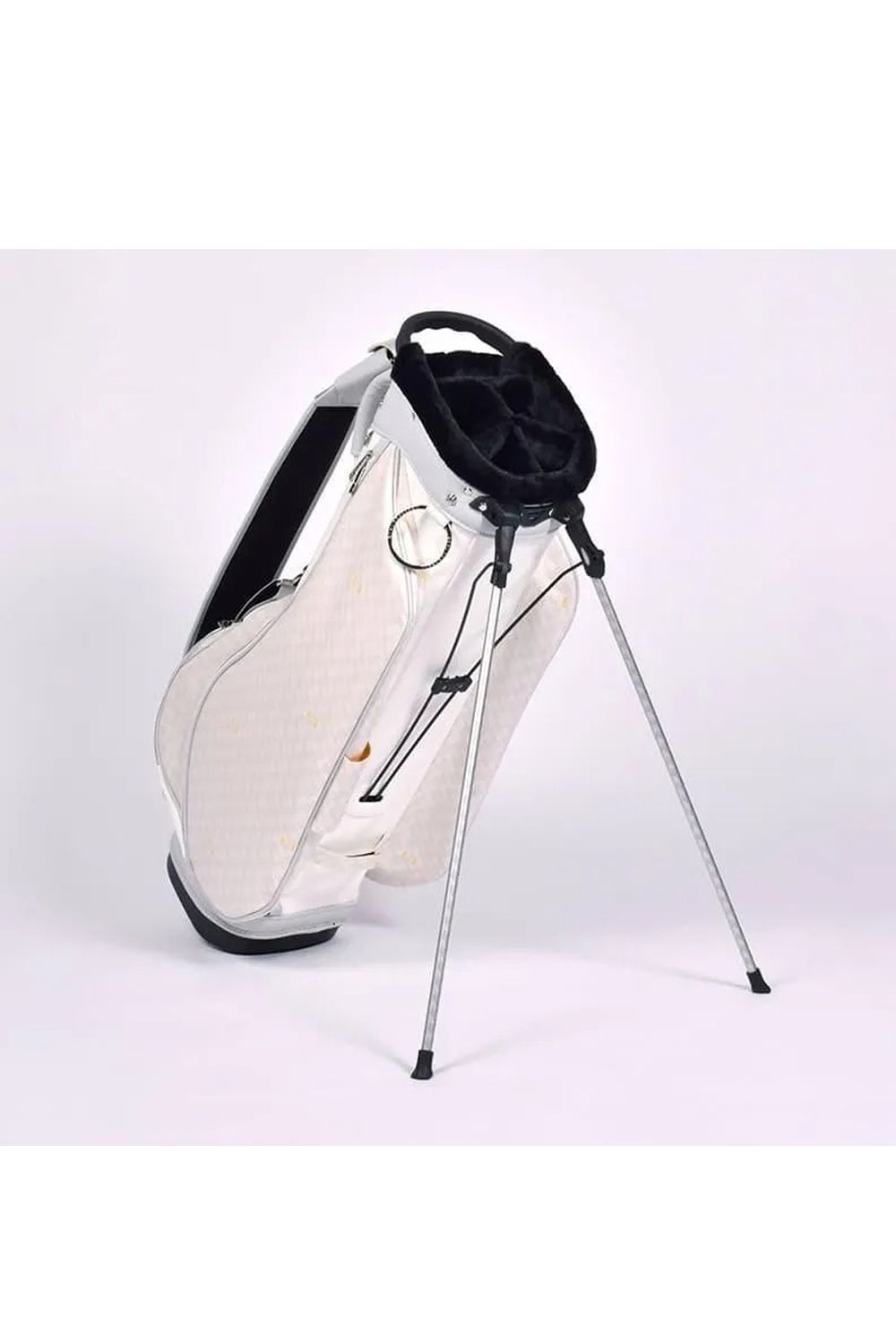 【26SS】【銀行振込・代金引換不可】【返品・交換不可】 PAVO (パーヴォー) / ブランドオリジナルテキスタイル スタンドキャディバッグ (モノホワイト)*