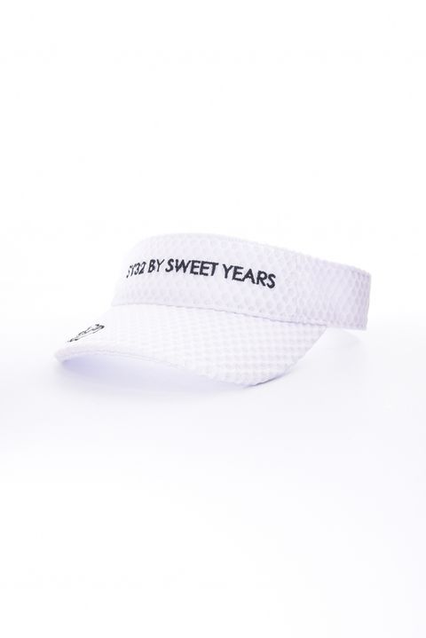 【26SS】 MESH EMB SUN VISOR / メッシュ ロゴ刺繡 サンバイザー (ホワイト)
