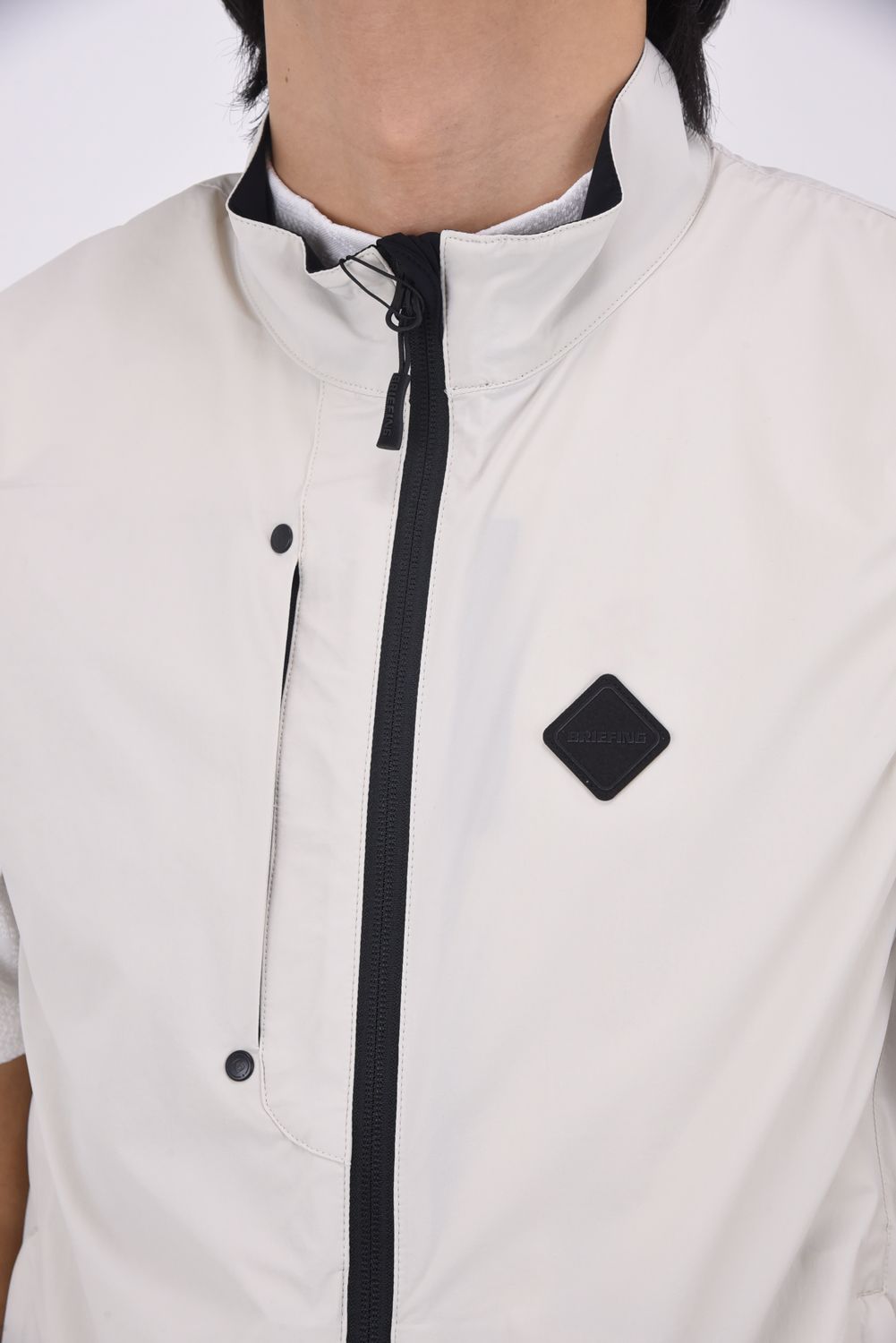 【26SS】 MEN'S POCKTABLE WIND VEST / 4WAYストレッチタフタ ポケッタブル ライトベスト (ベージュ)