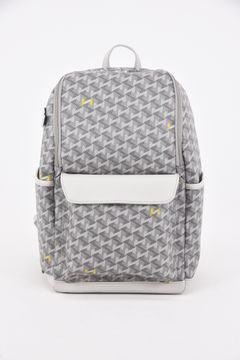 LARUS No.2 (ラルス) / ブランド オリジナルテキスタイル スリムタイプ バックパック (シルバーグレー)*