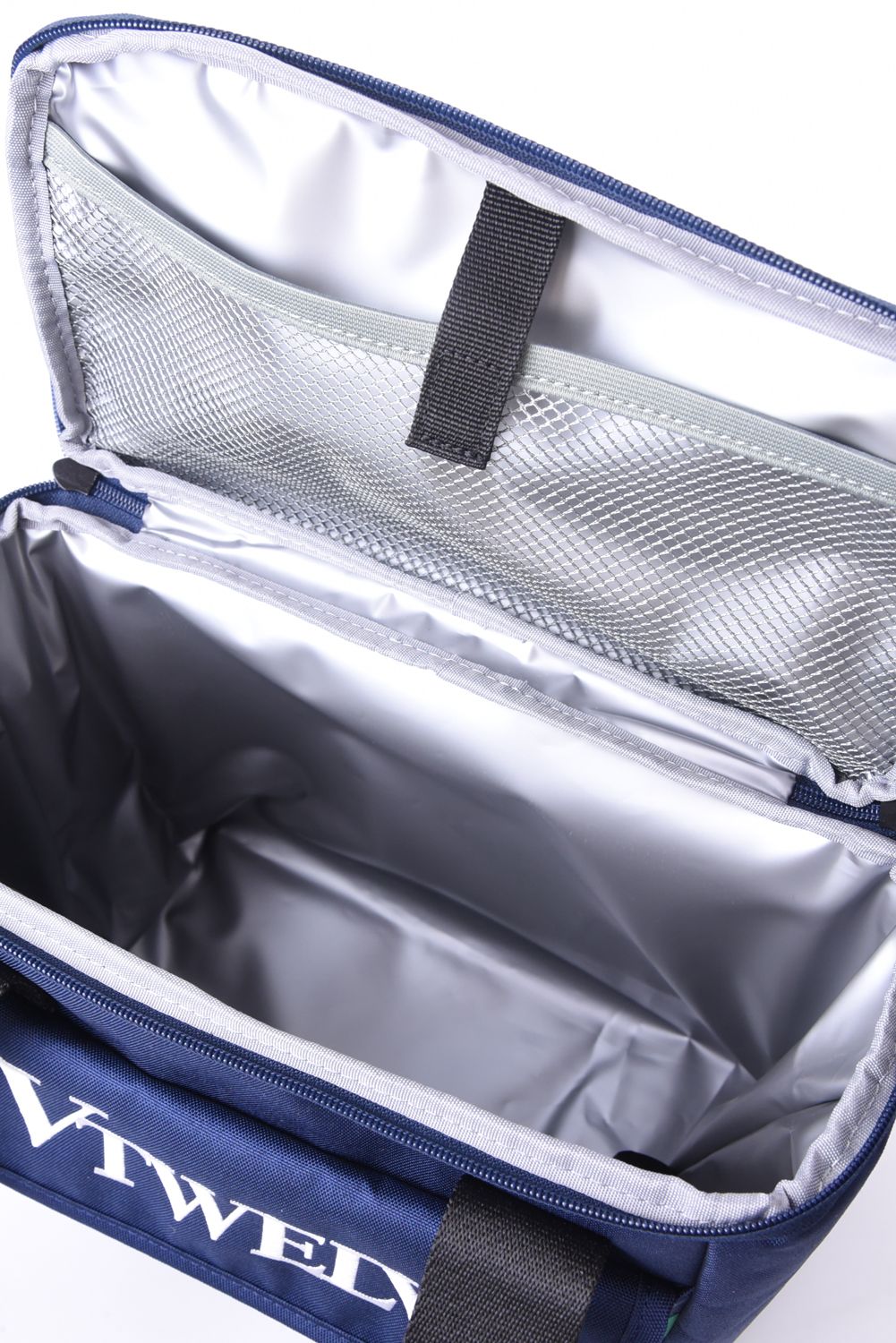 【26SS】 DOUBLE LOGO COOL BAG / ブランドロゴ刺繍 ボックス型クーラーバッグ (ネイビー)