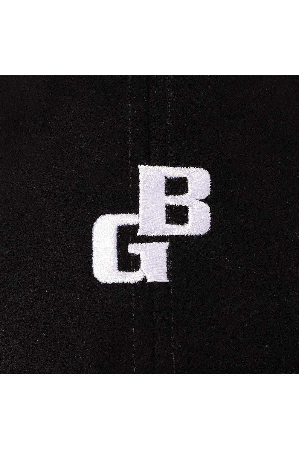 【26AW】 MEN’S SUEDE SMALL BG LOGO CAP / スウェード素材 スモールBGロゴ キャップ (ブラック)