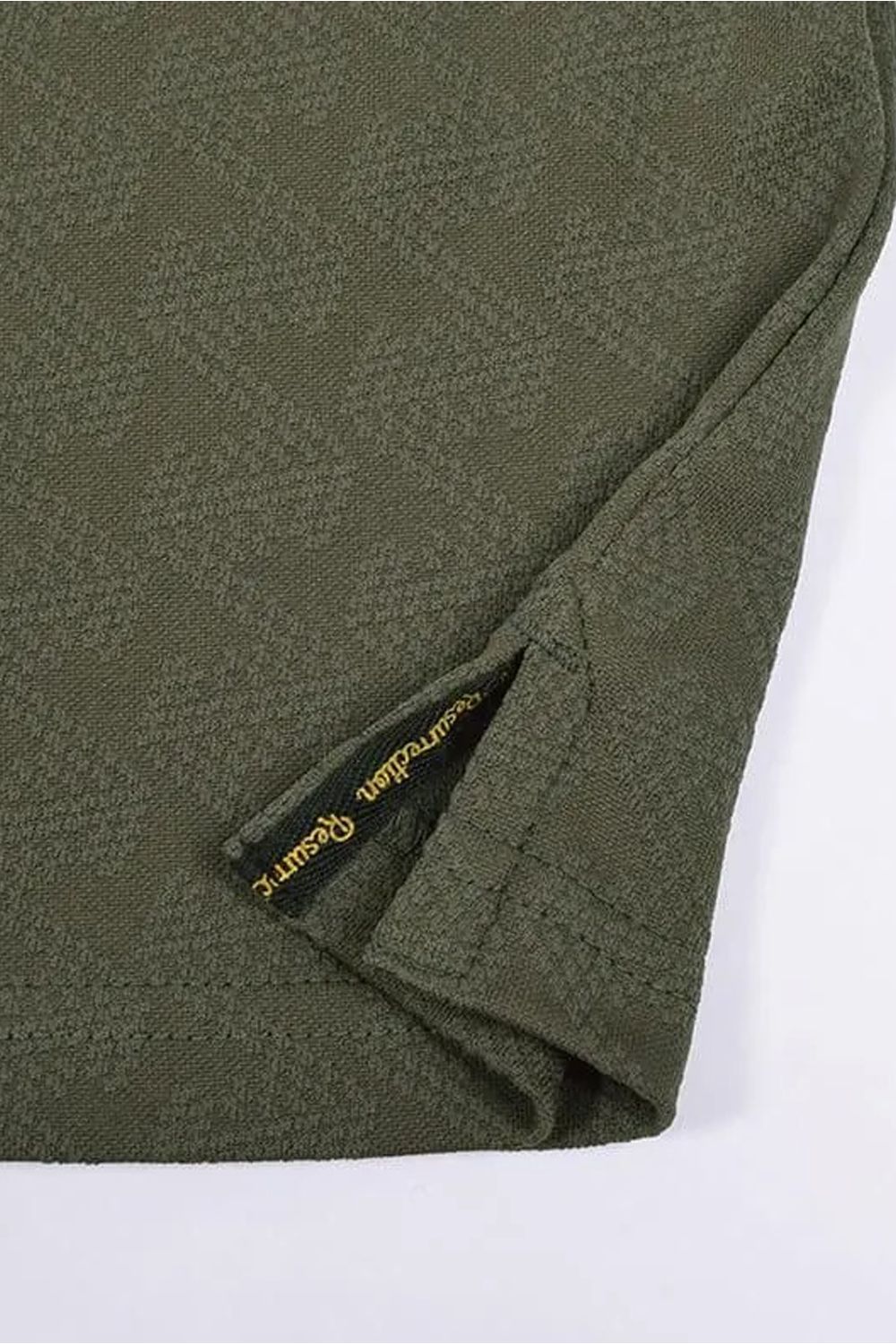 【26AW】 MENS GM JACQUARD POLO / オリジナルテキスタイルジャガード ポロシャツ (カーキ)*