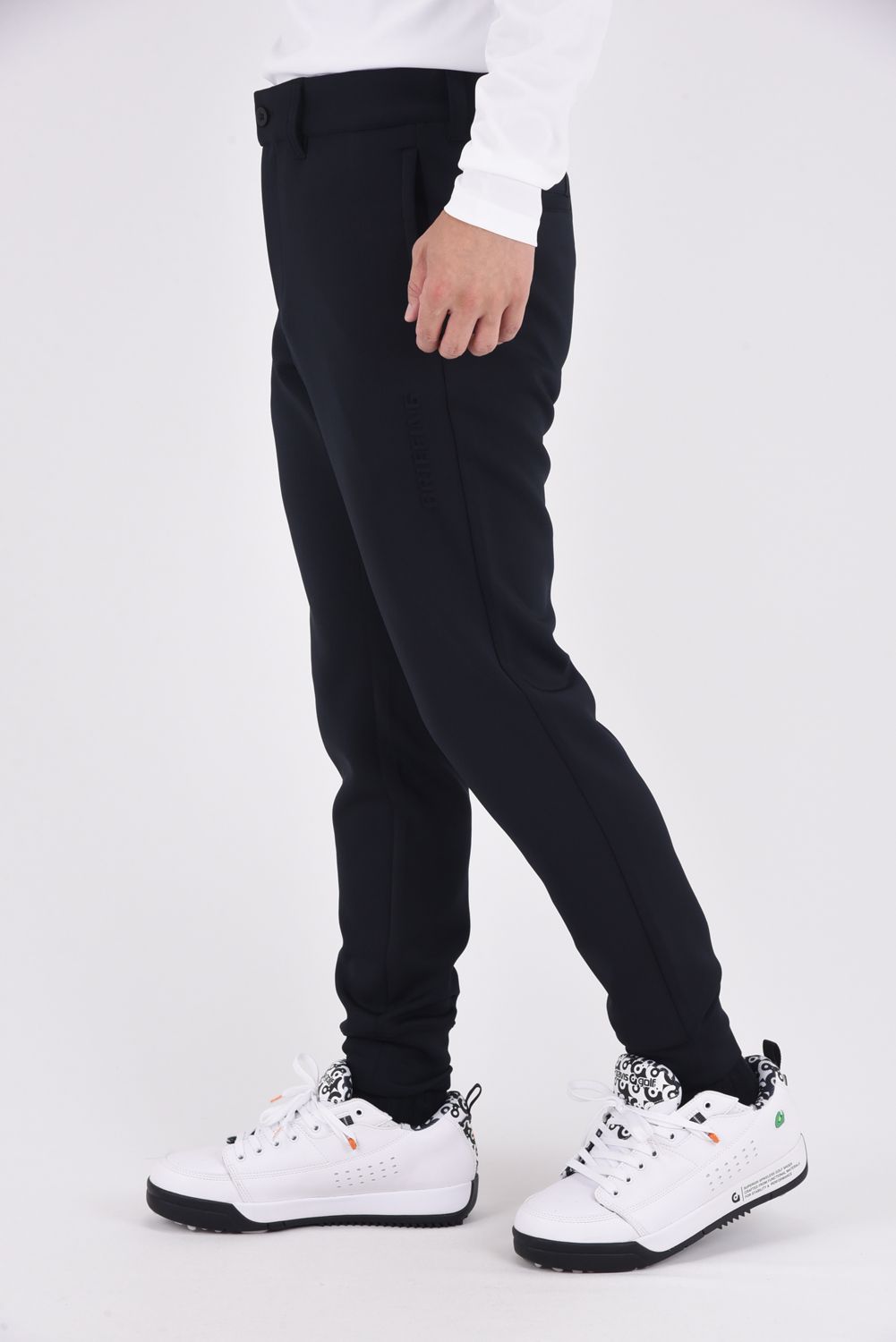 【25AW】 MEN'S 3D LOGO JOGGER PANTS / 3Dロゴ ストレッチジャージ ジョガーパンツ (ブラック)