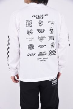【25SS】 LOGO ASSORTED LONG SLEEVE MOCK TEE / ロゴプリント ロングスリーブ モックネック (ホワイト)