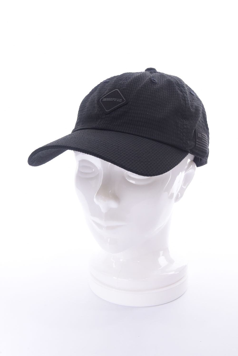 【26SS】 MEN’S SEERSUCKER CAP / シアサッカー ダイヤモンドロゴ キャップ (ブラック)